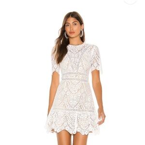 Saylor Dresses Darian Lace Dress White XS NWT